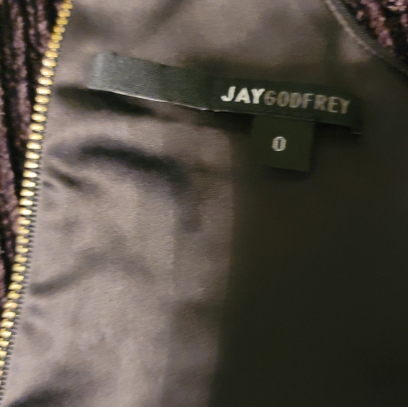 JayGodfrey Dressy top with Sequin front, and full zip in back !!! - Picture 8 of 8